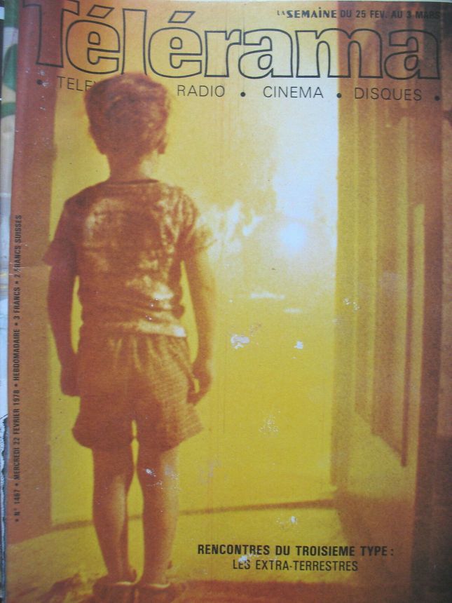RADIO CINEMA TELEVISION/TELERAMA magazine side cover Issue 1467 22 February 1978