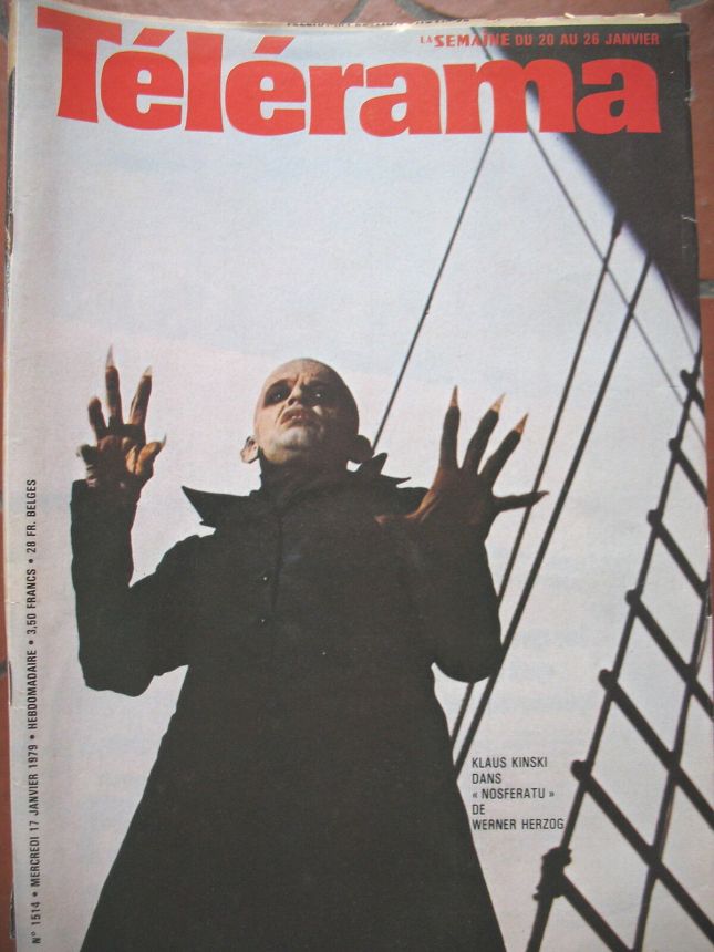 RADIO CINEMA TELEVISION/TELERAMA magazine side cover Issue 1514 17 January 1979
