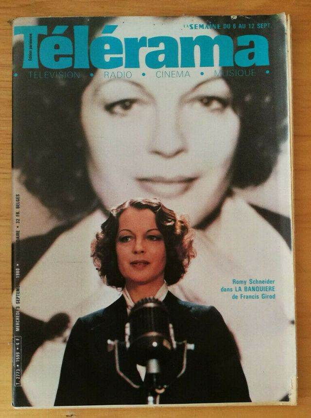RADIO CINEMA TELEVISION/TELERAMA magazine side cover Issue 1599 3 September 1980