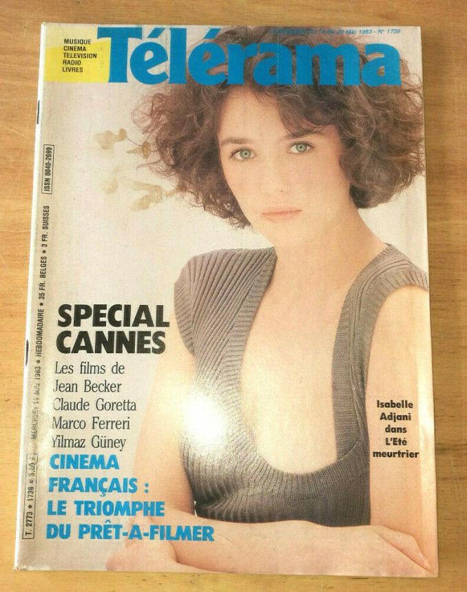 RADIO CINEMA TELEVISION/TELERAMA magazine side cover Issue 1739 11 May 1983