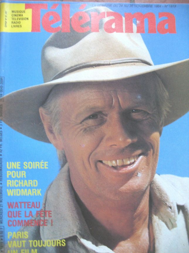 RADIO CINEMA TELEVISION/TELERAMA magazine side cover Issue 1819 21 November 1984