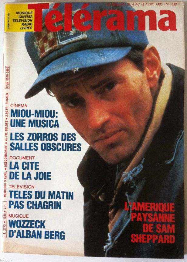 RADIO CINEMA TELEVISION/TELERAMA magazine side cover Issue 1838 3 April 1985
