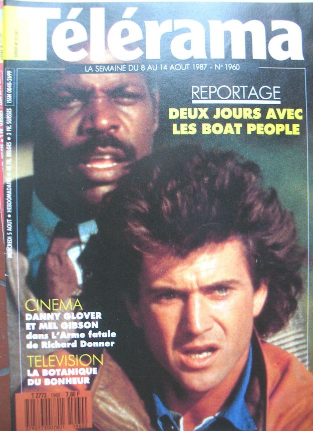 RADIO CINEMA TELEVISION/TELERAMA magazine side cover Issue 1960 5 August 1987