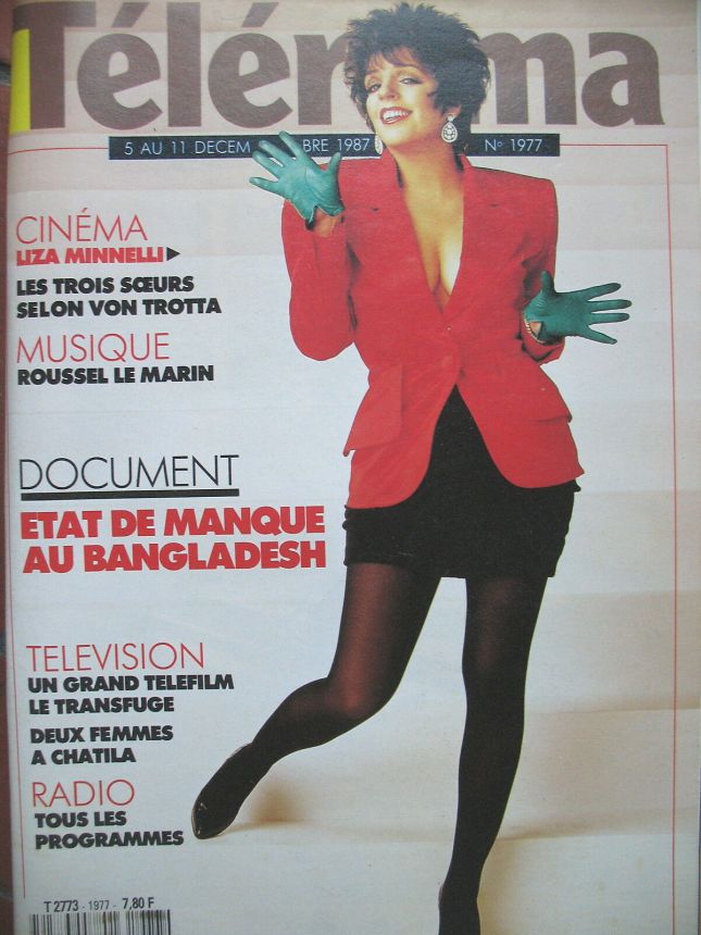 RADIO CINEMA TELEVISION/TELERAMA magazine side cover Issue 1977 5 December 1987