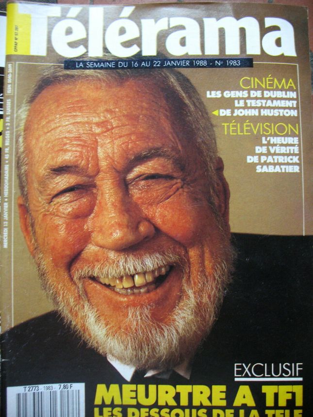 RADIO CINEMA TELEVISION/TELERAMA magazine side cover Issue 1983 13 January 1988