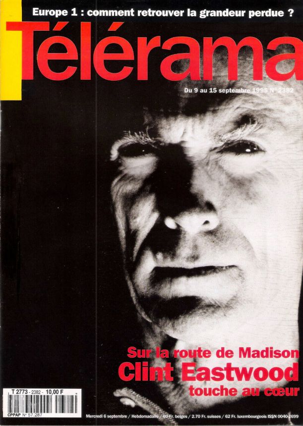RADIO CINEMA TELEVISION/TELERAMA magazine side cover Issue 2382 6 September 1995