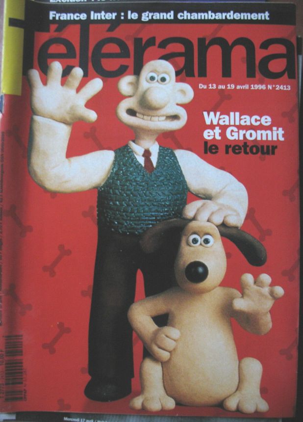 RADIO CINEMA TELEVISION/TELERAMA magazine side cover Issue 2413 10 April 1996