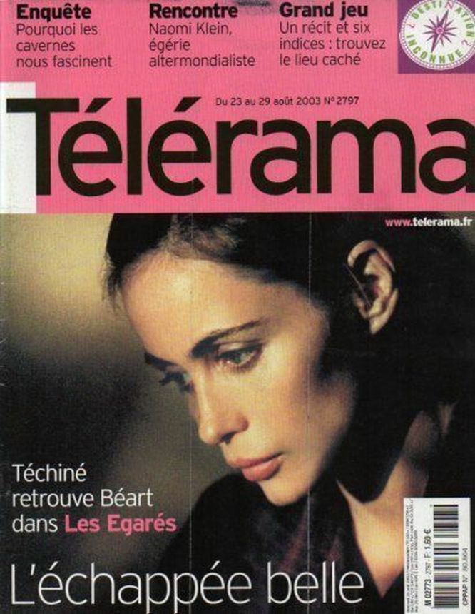 RADIO CINEMA TELEVISION/TELERAMA magazine side cover Issue 2797 20 August 2003