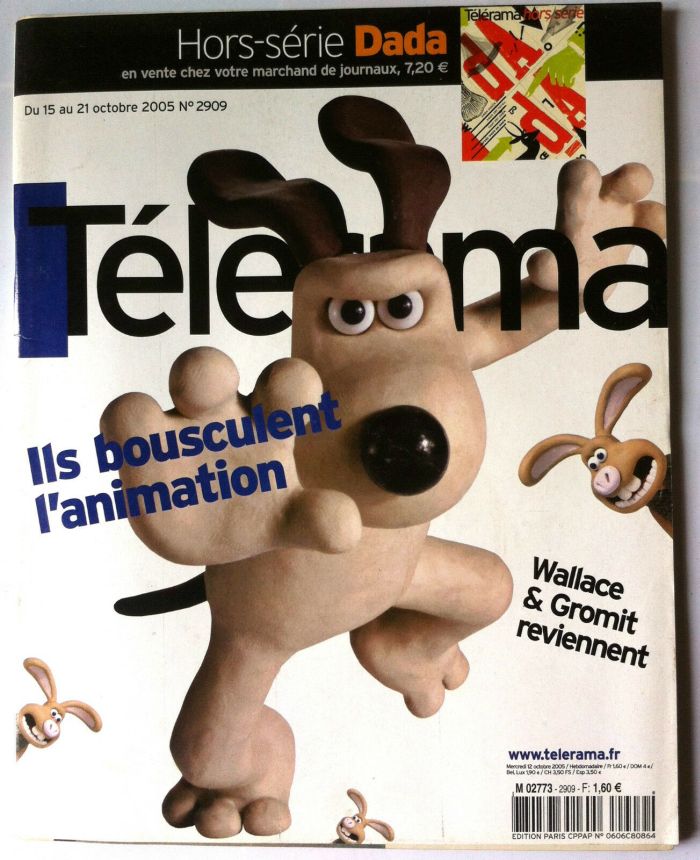 RADIO CINEMA TELEVISION/TELERAMA magazine side cover Issue 2909 12 October 2005