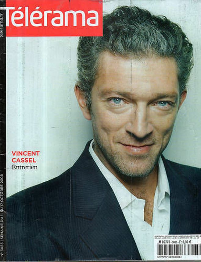 RADIO CINEMA TELEVISION/TELERAMA magazine side cover Issue 3065 8 October 2008