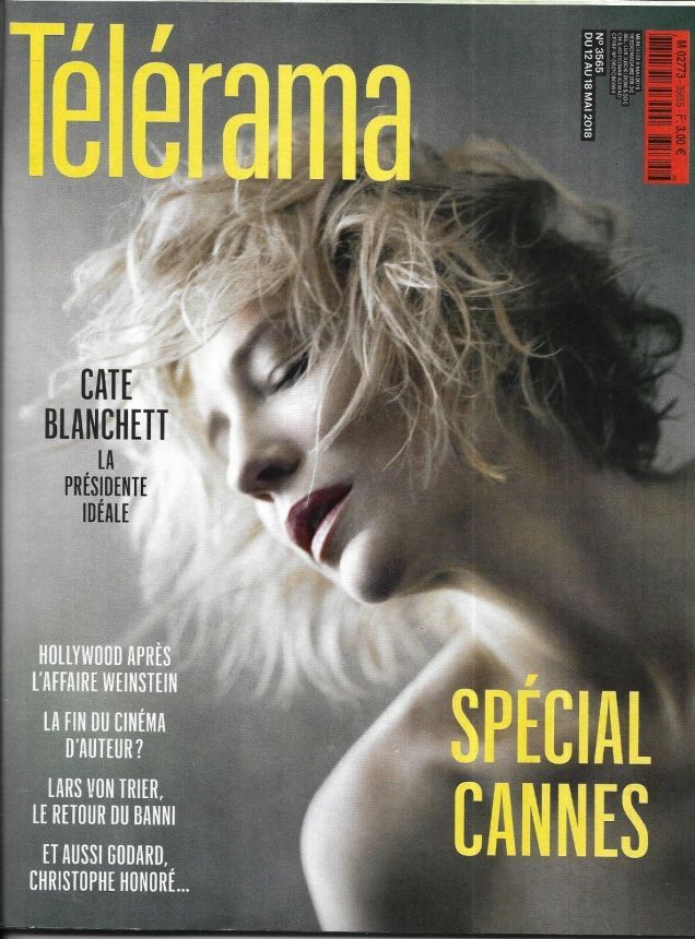 RADIO CINEMA TELEVISION/TELERAMA magazine side cover Issue 3565 9 May 2018