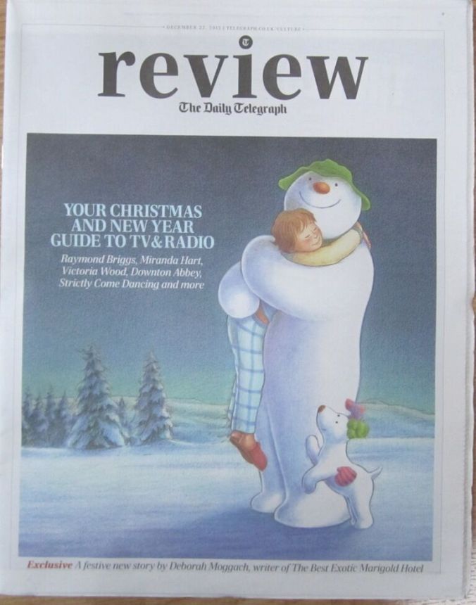 DAILY TELEGRAPH REVIEW magazine side cover 22 December 2012