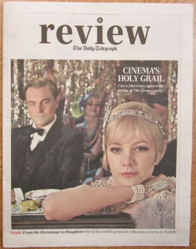 DAILY TELEGRAPH REVIEW magazine side cover 11 May 2013