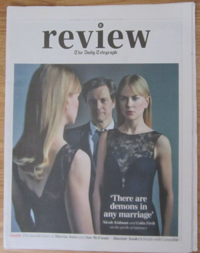 DAILY TELEGRAPH REVIEW magazine side cover 6 September 2014