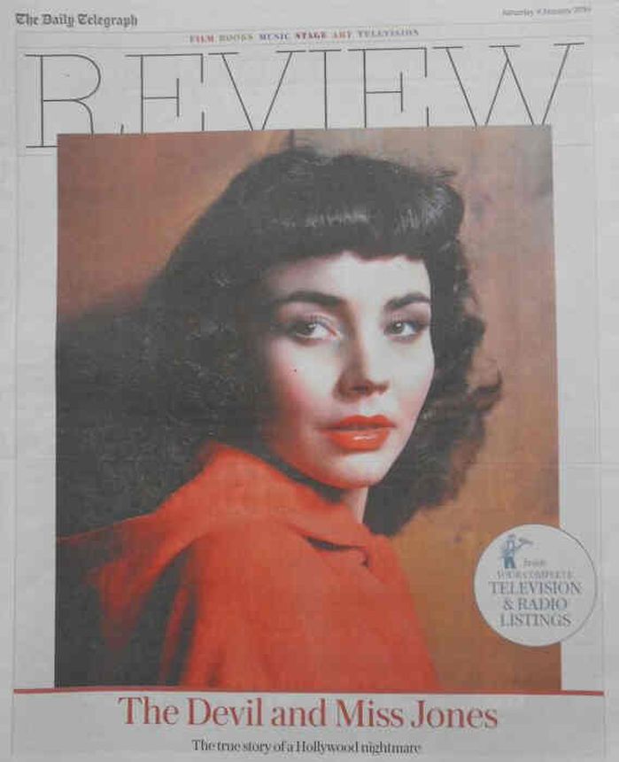 DAILY TELEGRAPH REVIEW magazine side cover 9 January 2016