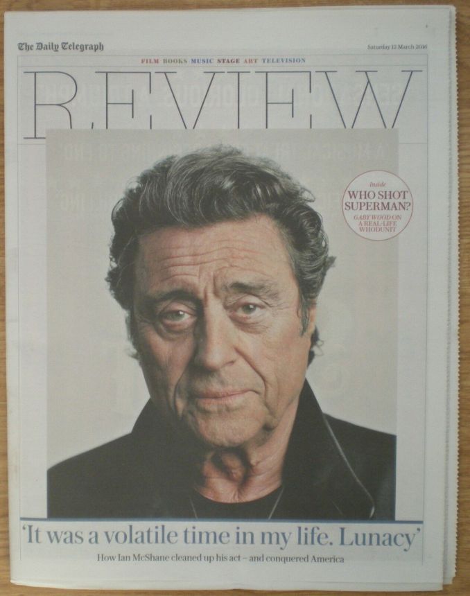 DAILY TELEGRAPH REVIEW magazine side cover 12 March 2016