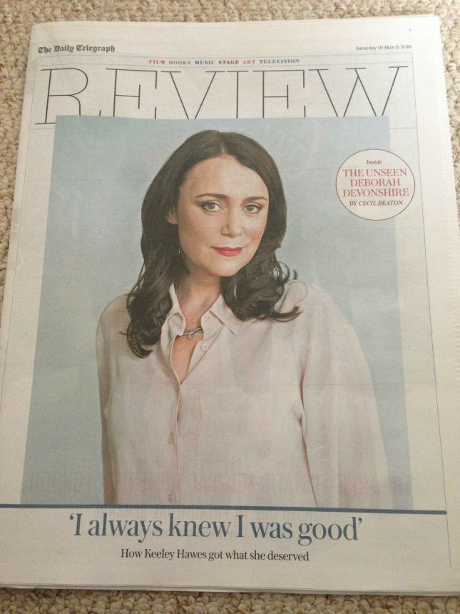 DAILY TELEGRAPH REVIEW magazine side cover 19 March 2016
