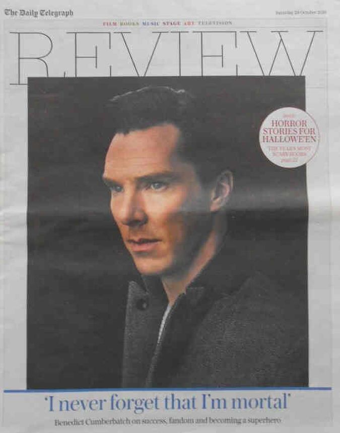 TELEGRAPH REVIEW magazine side cover 29 October 2016