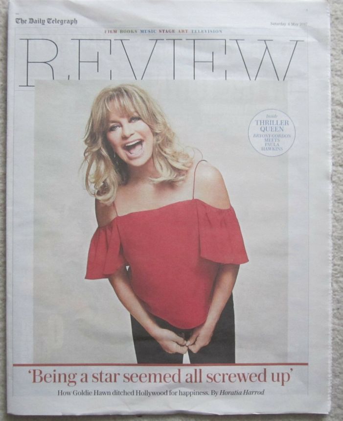 DAILY TELEGRAPH REVIEW magazine side cover 6 May 2017