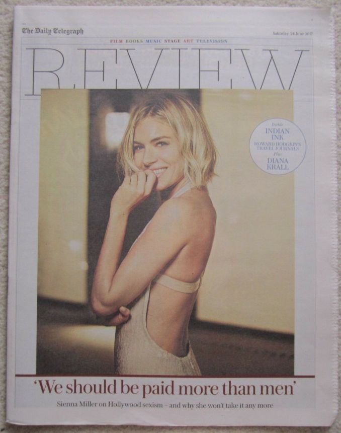 DAILY TELEGRAPH REVIEW magazine side cover 24 June 2017