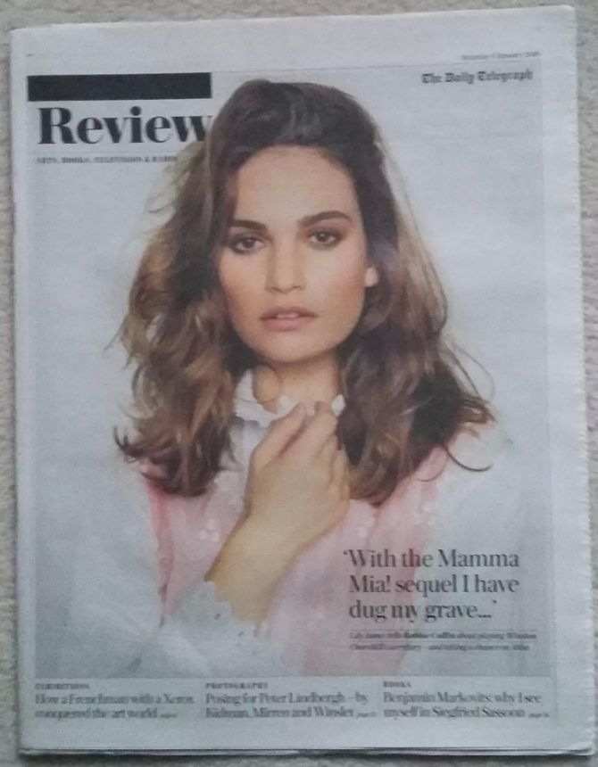 DAILY TELEGRAPH REVIEW magazine side cover 6 January 2018