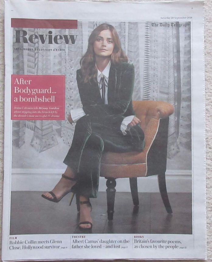 DAILY TELEGRAPH REVIEW magazine side cover 29 September 2018