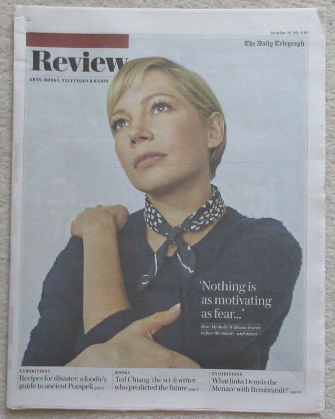 DAILY TELEGRAPH REVIEW magazine side cover 20 July 2019