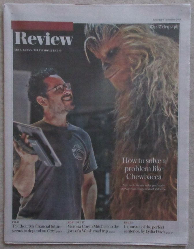 DAILY TELEGRAPH REVIEW magazine side cover 7 December 2019
