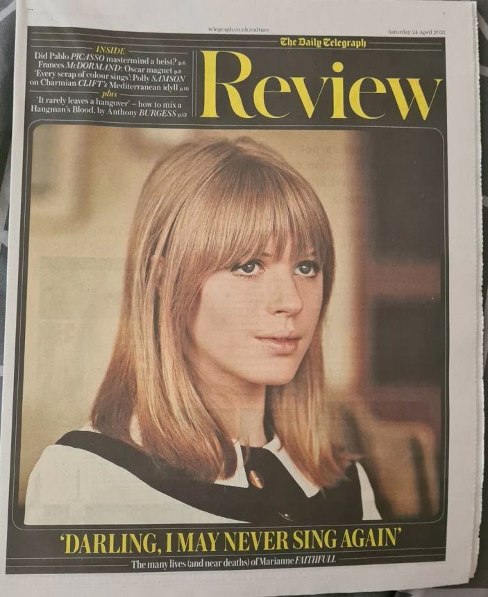 DAILY TELEGRAPH REVIEW magazine side cover 24 April 2021