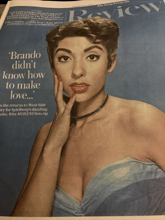 TELEGRAPH REVIEW magazine side cover 4 December 2021