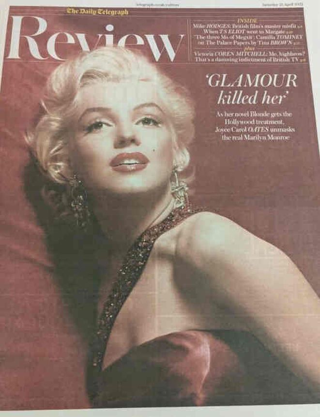 TELEGRAPH REVIEW magazine side cover 23 April 2022
