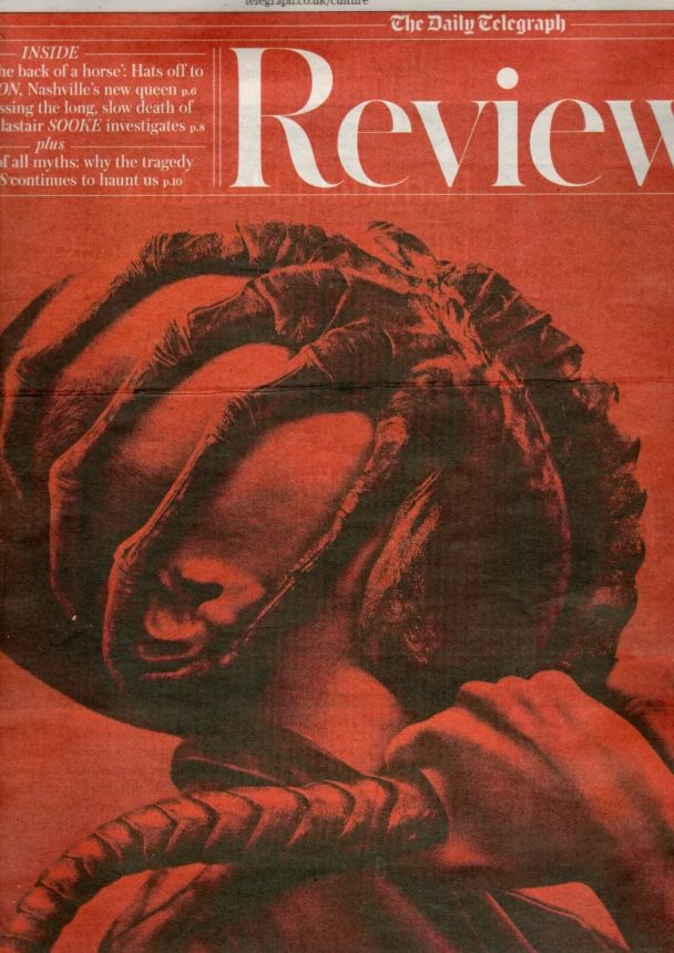 TELEGRAPH REVIEW magazine side cover 10 August 2024