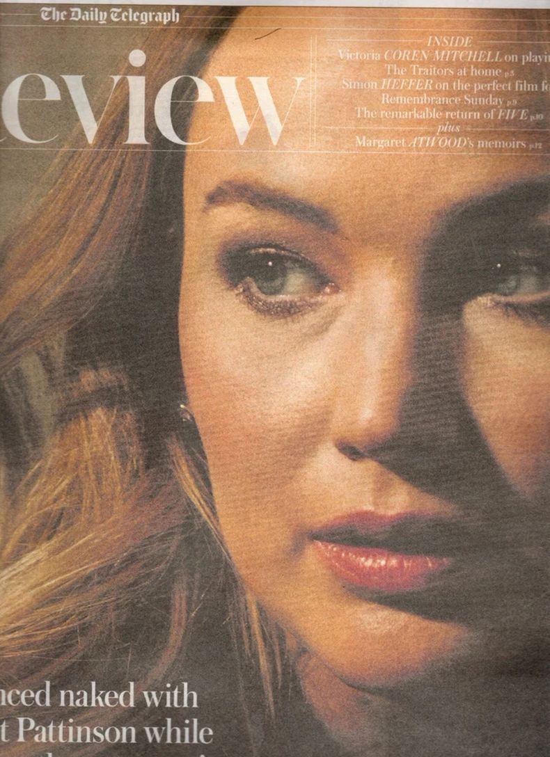 TELEGRAPH REVIEW magazine side cover 8 November 2025
