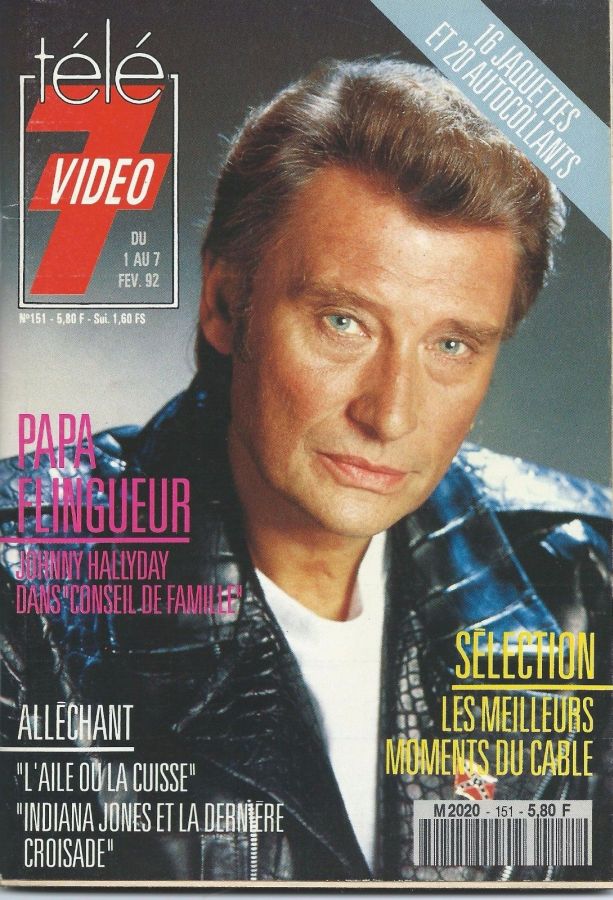 TELE 7 VIDEO magazine side cover Issue 151 1 February 1992