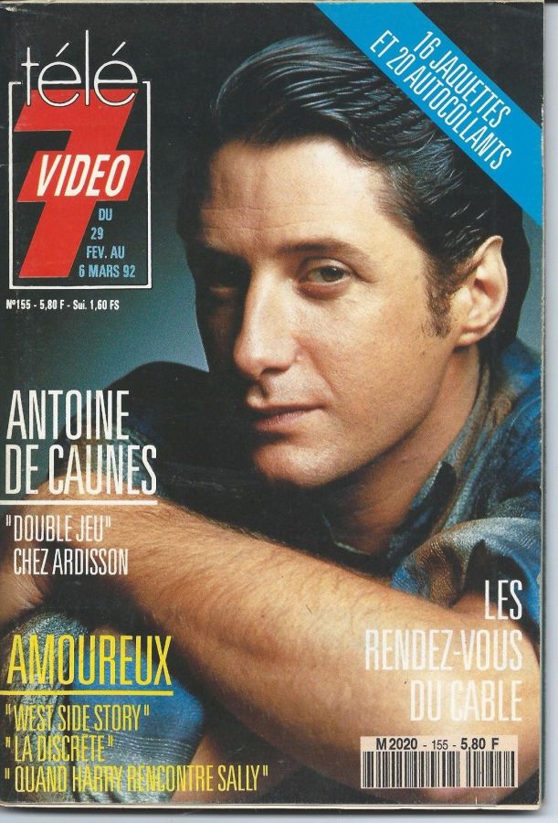TELE 7 VIDEO magazine side cover Issue 155 29 February 1992
