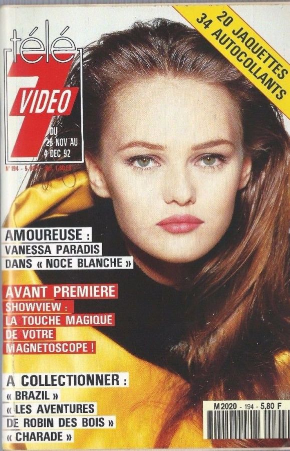TELE 7 VIDEO magazine side cover Issue 194 28 November 1992