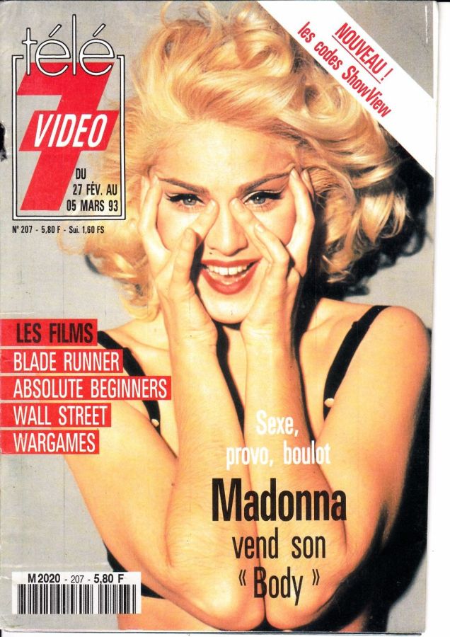 TELE 7 VIDEO magazine side cover Issue 207 27 February 1993