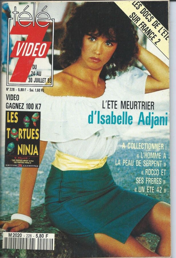 TELE 7 VIDEO magazine side cover Issue 228 24 July 1993