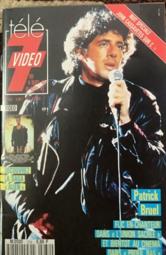 TELE 7 VIDEO magazine side cover Issue 234 4 September 1993