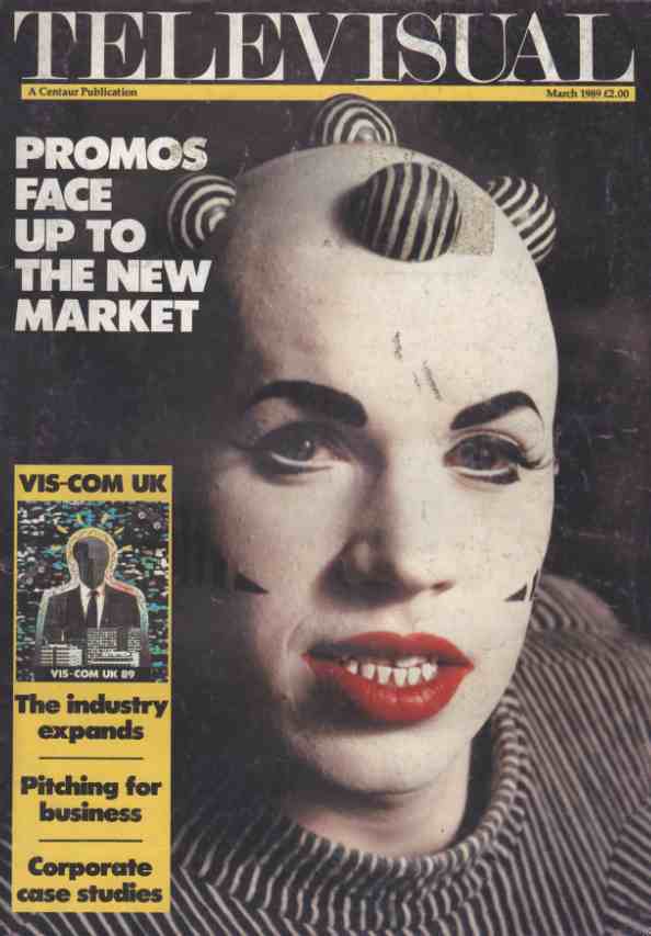 TELEVISUAL magazine side cover March 1989