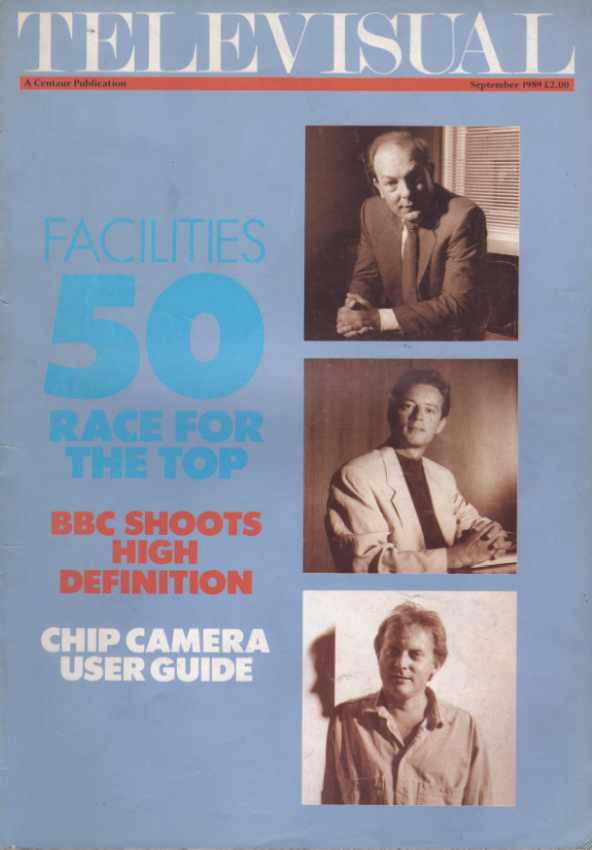 TELEVISUAL magazine side cover September 1989