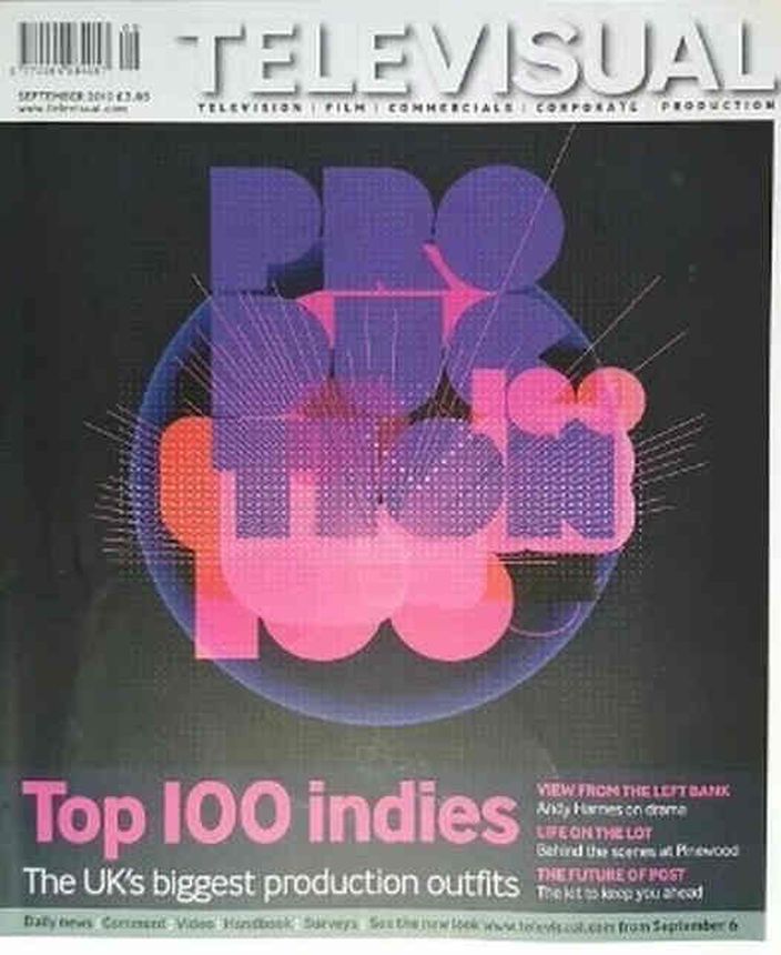 TELEVISUAL magazine side cover  September 2010