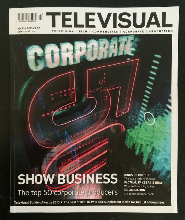 TELEVISUAL magazine side cover March 2015