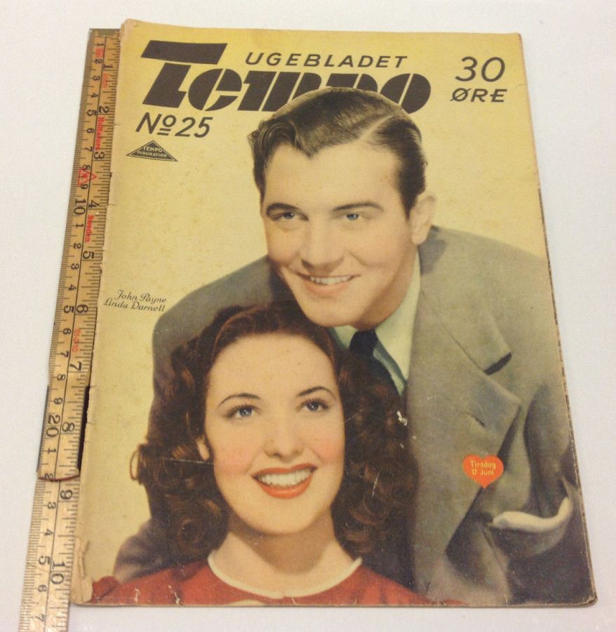 TEMPO (Dk) magazine side cover Issue 25  1941