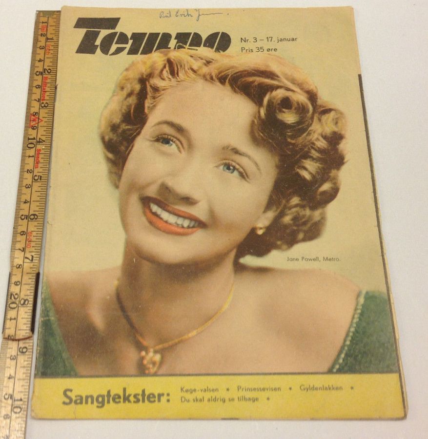 TEMPO (Dk) magazine side cover Issue 3 17 January 1950