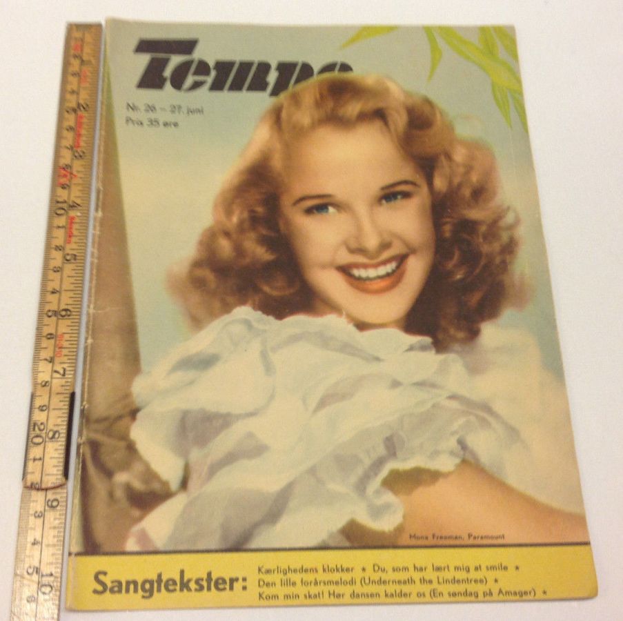 TEMPO (Dk) magazine side cover Issue 26 27 June 1950