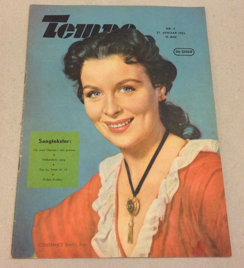 TEMPO (Dk) magazine side cover Issue 4 27 January 1953