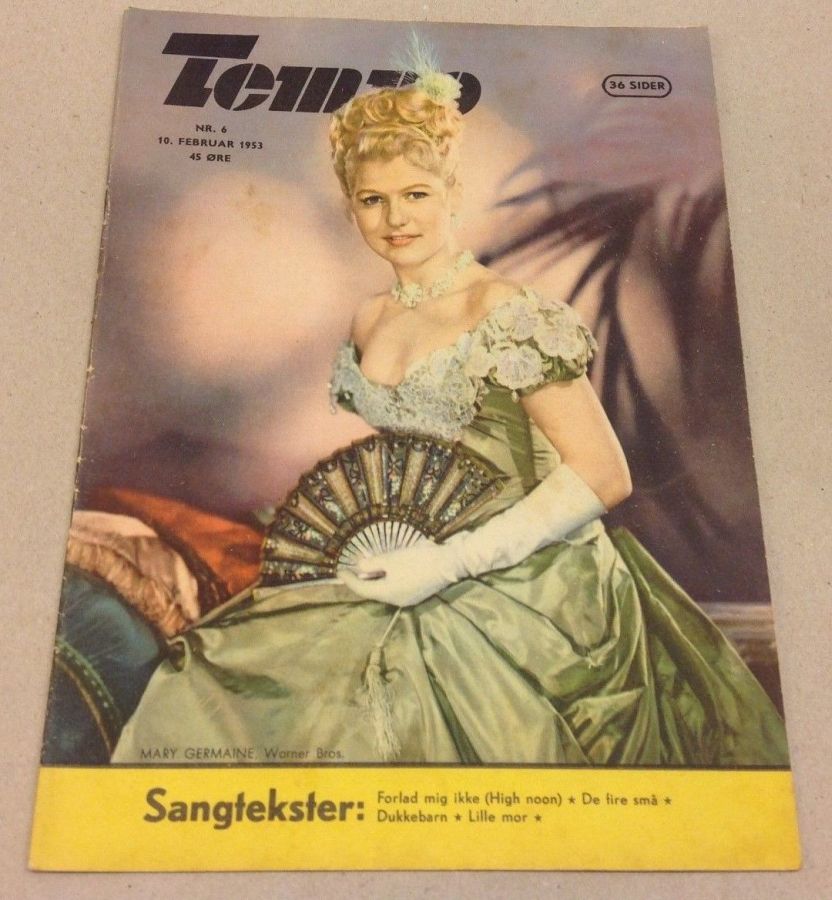 TEMPO (Dk) magazine side cover Issue 6 10 February 1953