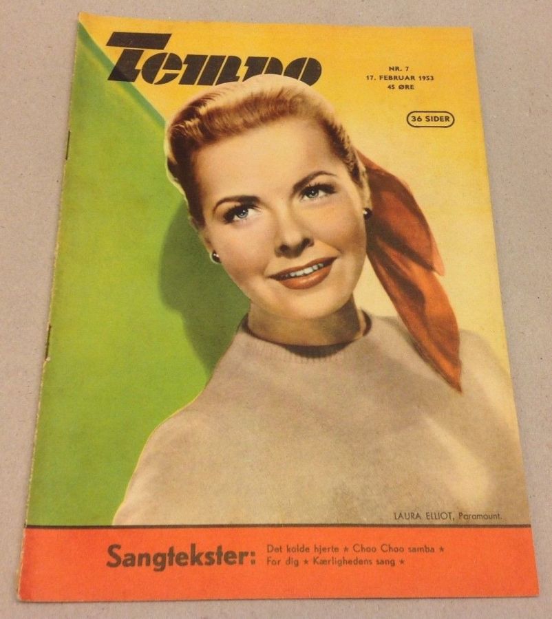 TEMPO (Dk) magazine side cover Issue 7 17 February 1953