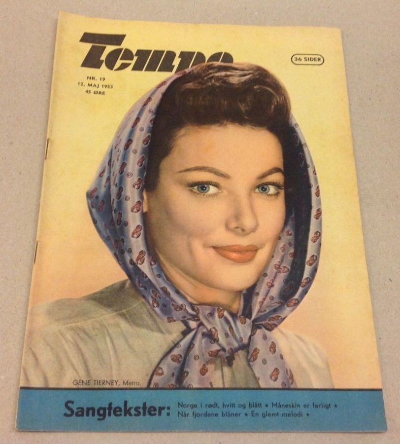 TEMPO (Dk) magazine side cover Issue 19 12 May 1953